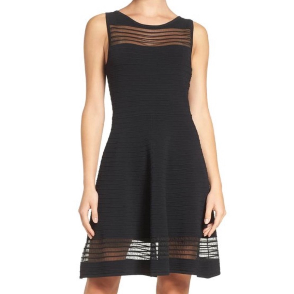 French Connection Tobey Crepe Little Black Dress